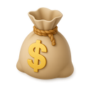 3D money bag